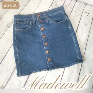 Madewell Straight Denim Mini Skirt size 26